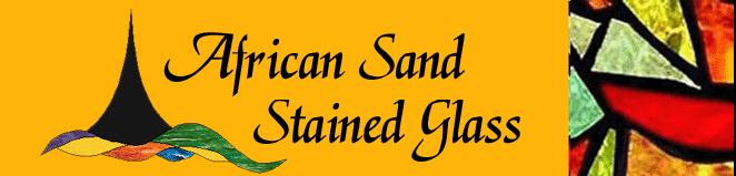 African Sand Stained Glass Logo