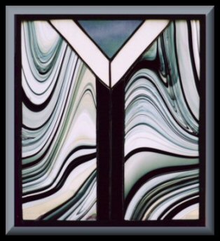 V Neck Glass Panel