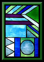 Sunny Blues 1 Glass Panel
