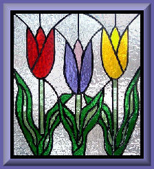 Tulip Stained Glass Panel